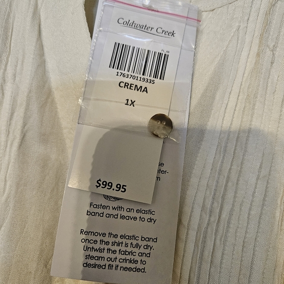 COLDWATER CREEK NWT 1X BLOUSE - Picture 4 of 8